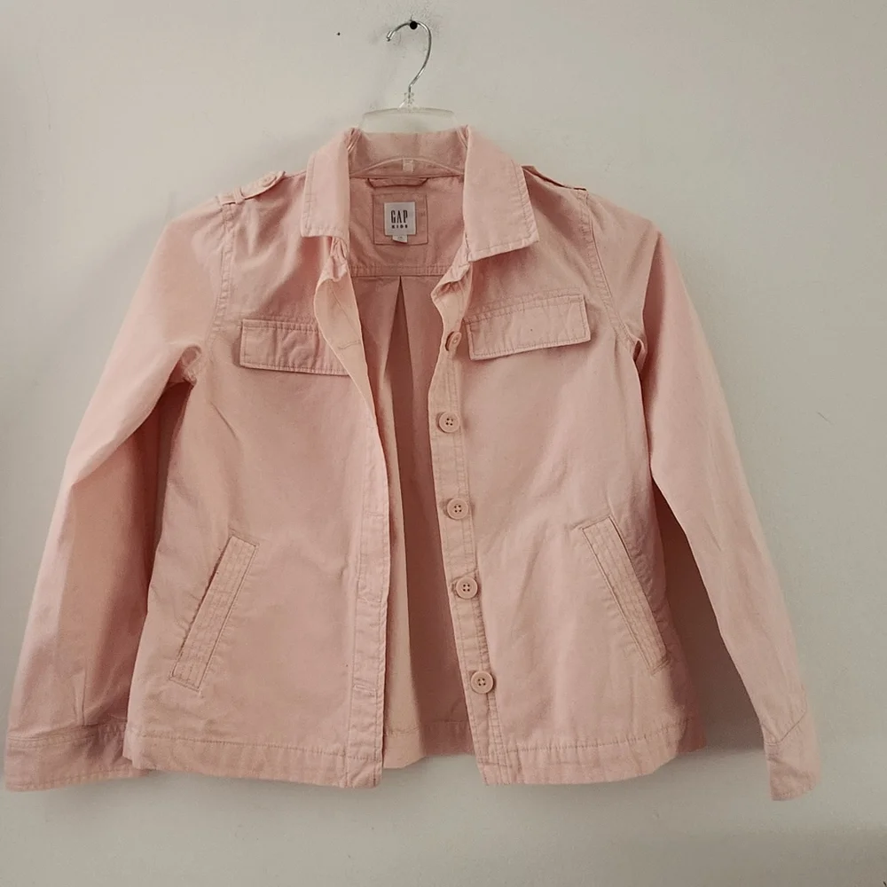 Gap Kids Long Sleeve Button-Down 100% Cotton Jacket